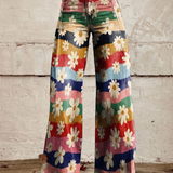 Léon - Elegante pantalón floral