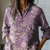 Alba – Camisa de lino estampada