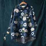 Martina – Camisa de lino estampada
