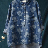 Tiziana – Camisa de lino estampada