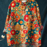Tiziana | Camisa de lino con estampado