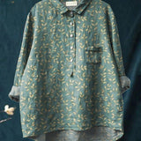 Tiziana – Camisa de lino estampada