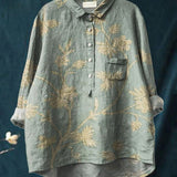 Tiziana | Camisa de lino con estampado