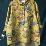 Tiziana | Camisa de lino con estampado