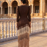 Salvia | Vestido Flecos