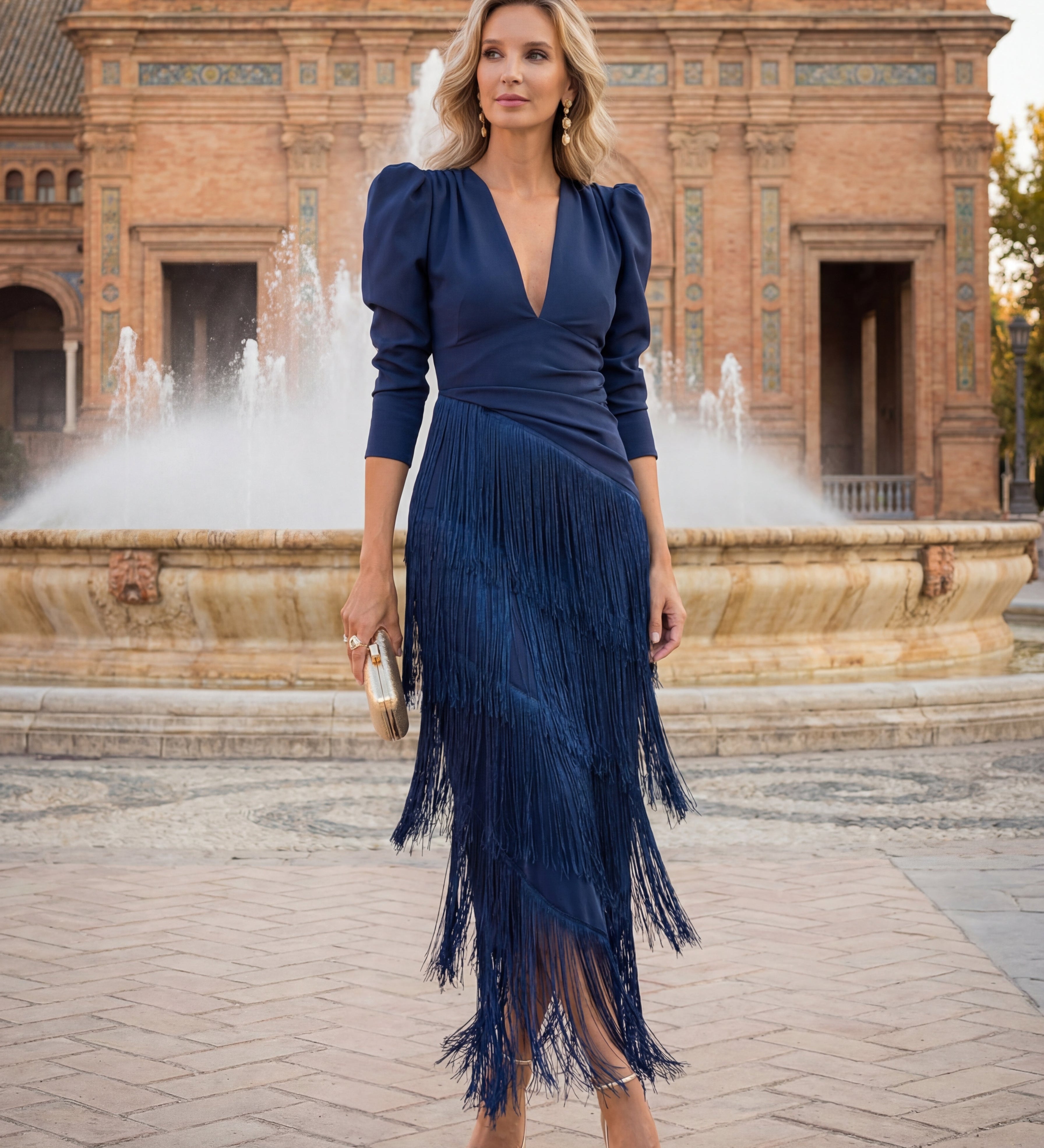 Salvia | Vestido Flecos