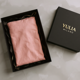 Vestido Maxi Minimalista Rosa con escote en V de lino mezclado para Mujer