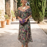 Vestido maxi elegante para fiesta con escote en corazón