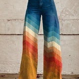 Léa - Elegante pantalón retro en zigzag