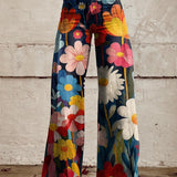 Léna - Pantalones de salón florales