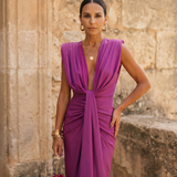 Selena | Vestido Drapé Ardiente